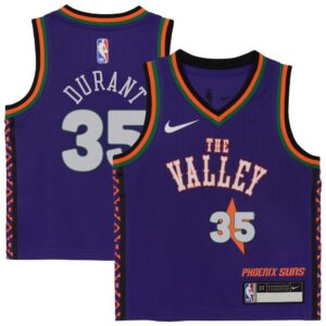 6864073788d6b_1 Toddler Phoenix Suns Kevin Durant Purple 2024/25 Swingman Player Jersey - City Edition