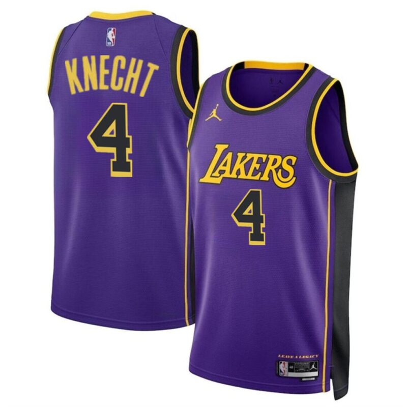68640741e21e4_1 Men's Los Angeles Lakers #4 Dalton Knecht Purple 2024 Draft Statement Edition Stitched Basketball Jersey
