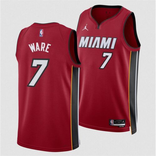 6864078c0b34c_1 Men's Miami Heat #7 Kel'el Were Red 2024 Draft Statement Edition Stitched Basketball Jersey