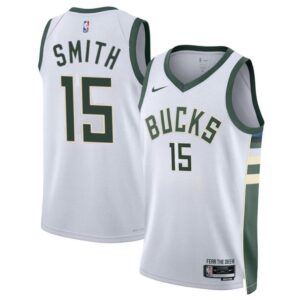 686407c9127b4_1 Men's Milwaukee Bucks #15 Tyler Smith White 2024 Draft Association Edition Stitched Basketball Jersey