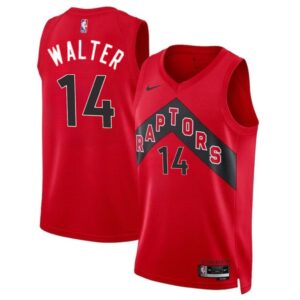 686407e3728c8_1 Men's Toronto Raptors #14 Ja' Kobe Walter Red 2024 Draft Icon Edition Stitched Basketball Jersey