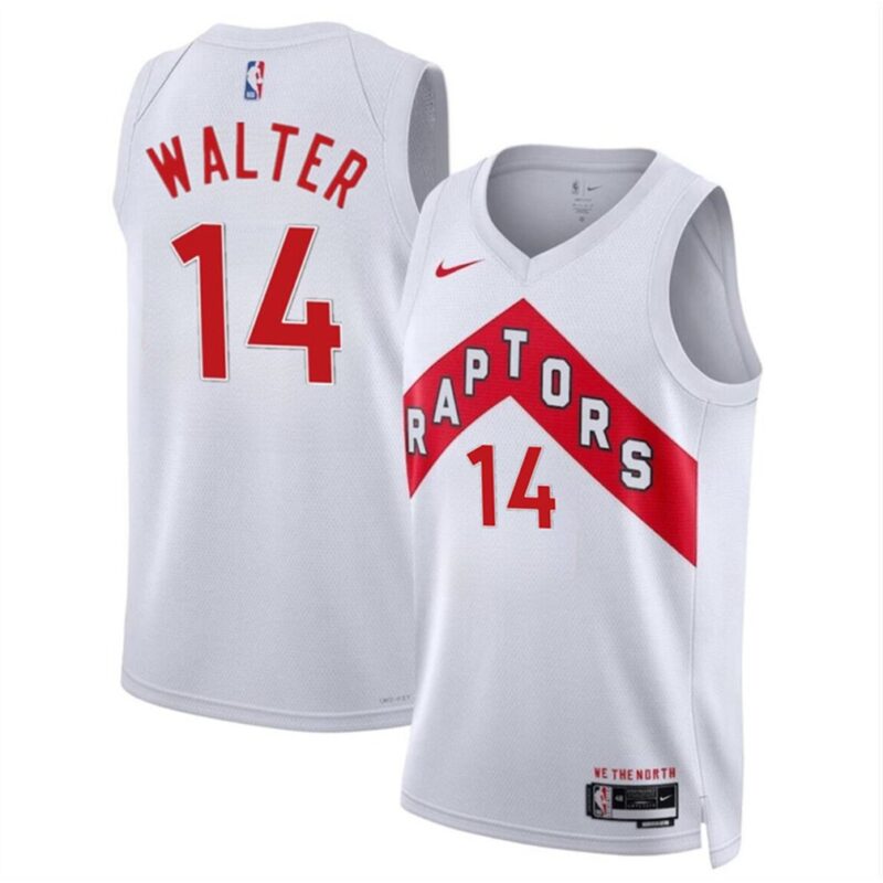 686407e6aa48a_1 Men's Toronto Raptors #14 Ja' Kobe Walter White 2024 Draft Association Edition Stitched Basketball Jersey