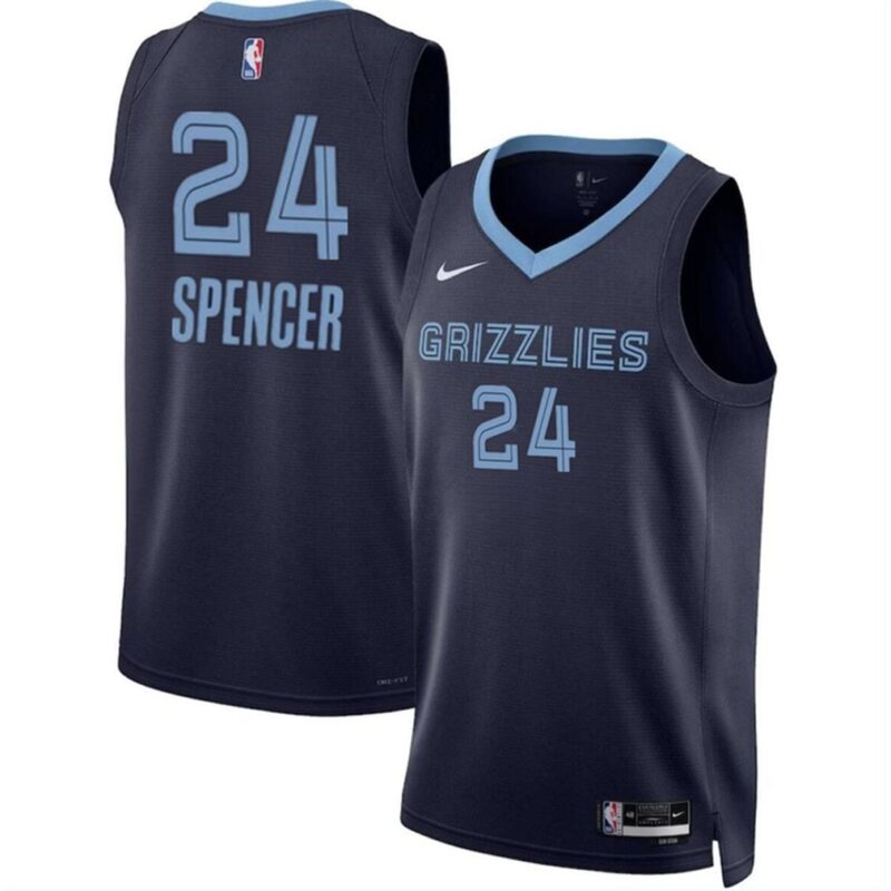 686407fd072e3_1 Men's Memphis Grizzlies #24 Cam Spencer Navy 2024 Draft Icon Edition Stitched Jersey