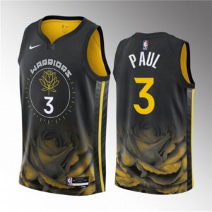 6864086df11e7_1 Men's Golden State Warriors #3 Chris Paul Black City Edition Stitched Basketball Jersey