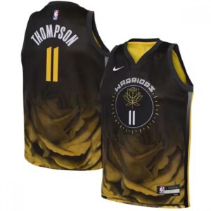 6864088b5b2fb_1 Youth Golden State Warriors #11 Klay Thompson 2022/2023 Black City Edition Stitched Basketball Jersey