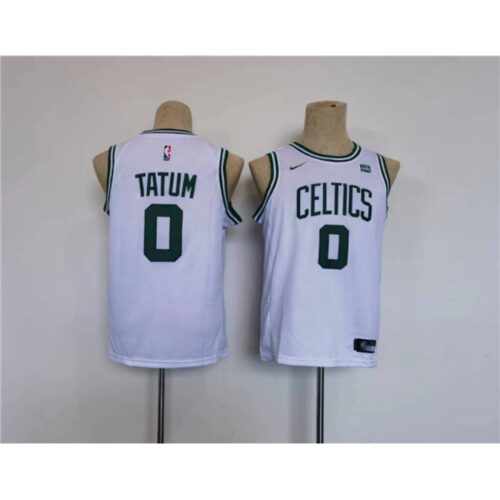 686408c1218be_1 Youth Boston Celtics #0 Jayson Tatum White Stitched Jersey