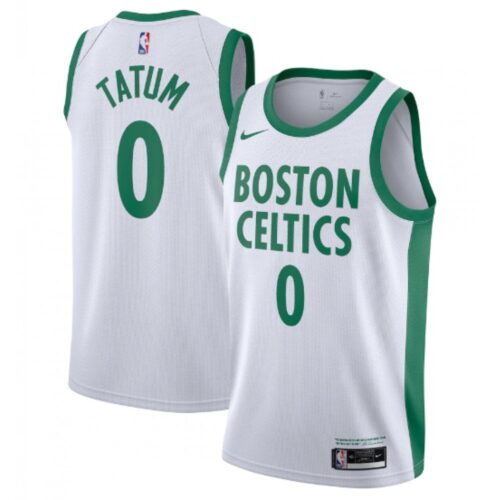 686408c376b5a_1 Youth Boston Celtics #0 Jayson Tatum White 2020/21 Swingman Stitched Jersey