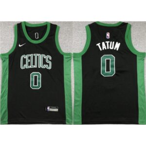 686408c91f416_1 Men's Boston Celtics #0 Jayson Tatum Black Stitched Basketball Jersey