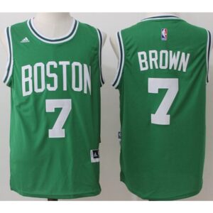 686408cf823e1_1 Celtics #7 Jaylen Brown Green Stitched NBA Jersey