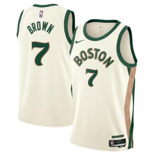 686408d2ef2e1_1 Youth Boston Celtics #7 Jaylen Brown White 2023/24 City Edition Stitched Jersey