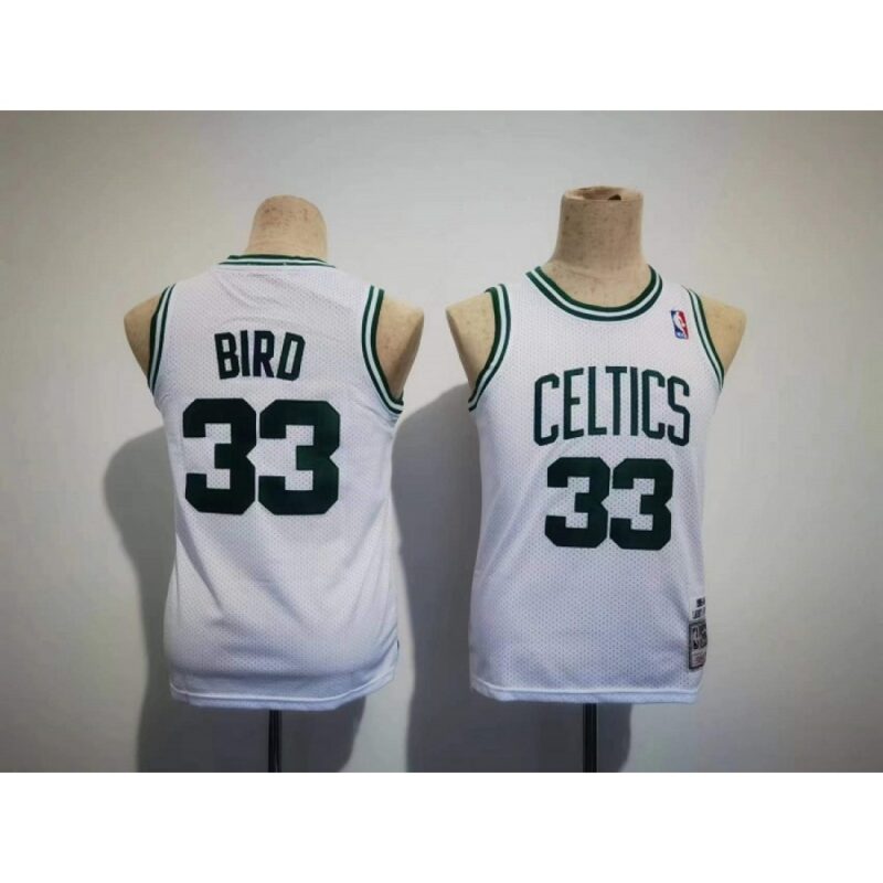 686408e2b70f8_1 Youth Boston Celtics #33 Larry Bird White Stitched Jersey