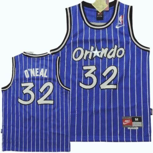 6864092eeb1df_1 Magic #32 Shaquille O'Neal Blue Throwback Stitched Youth NBA Jersey