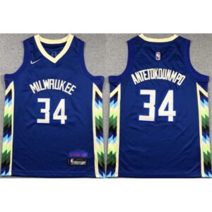 6864099ec937c_1 Youth Milwaukee Bucks #34 Giannis Antetokounmpo Blue City Edition Stitched Basketball Jersey