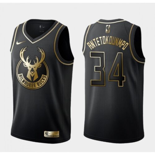 686409a44051d_1 Men's Milwaukee Bucks #34 Giannis Antetokounmpo Black 2019 Golden Edition Stitched NBA Jersey