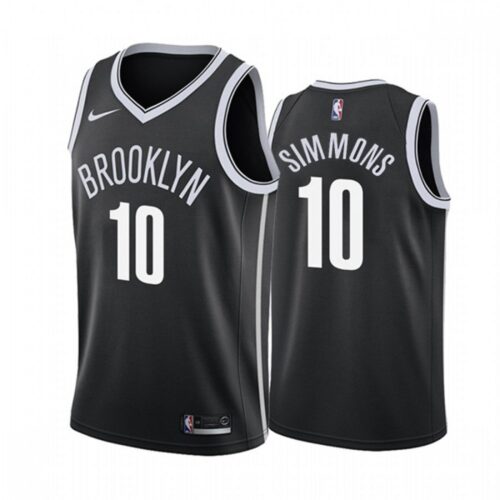 686409b88e142_1 Men's Brooklyn Nets #10 Ben Simmons Black Stitched Basketball Jersey