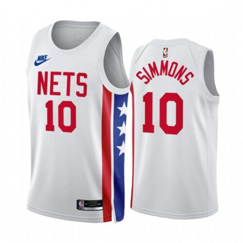 686409bf41105_1 Men's Brooklyn Nets #10 Ben Simmons 2022/23 White Classic Edition Stitched Basketball Jersey