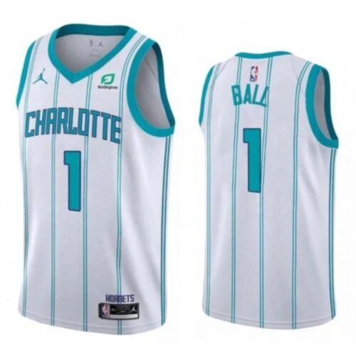 686409ea09220_1 Men's Charlotte Hornets #1 LaMelo Ball White Stitched Basketball Jersey