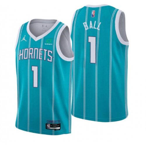 686409ed2ee76_1 Toddler Charlotte Hornets #1 LaMelo Ball 2022/23 Teal Icon Edition Stitched Basketball Jersey