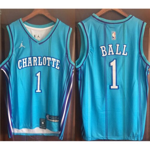 68640a2f7611c_1 Men's Charlotte Hornets #1 LaMelo Ball Blue Stitched Basketball Jersey
