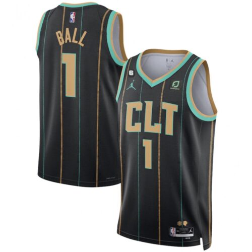 68640a32dd232_1 Men's Charlotte Hornets #1 LaMelo Ball Black 2022/23 City Edition No.6 Patch Stitched Basketball Jersey