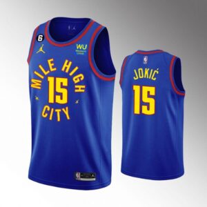 68640a7c60a31_1 Men's Denver Nuggets #15 Nikola Jokic With Memorial PatchBlue 2022-23 statement edition Stitched Jersey