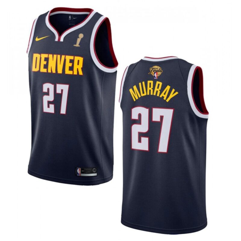 68640abbca88a_1 Men's Denver Nuggets #27 Jamal Murray Navy 2023 Finals Champions Icon Edition Stitched Basketball Jersey