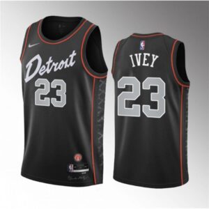 68640ae9d3cec_1 Men's Detroit Pistons #23 Jaden Ivey Black 2023-24 City Edition Stitched Basketball Jersey