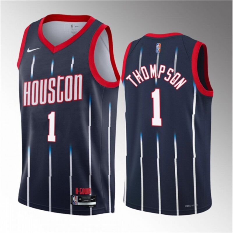 68640b304795a_1 Men's Houston Rockets #1 Amen Thompson Navy 2023 Draft City Edition Stitched Basketball Jersey
