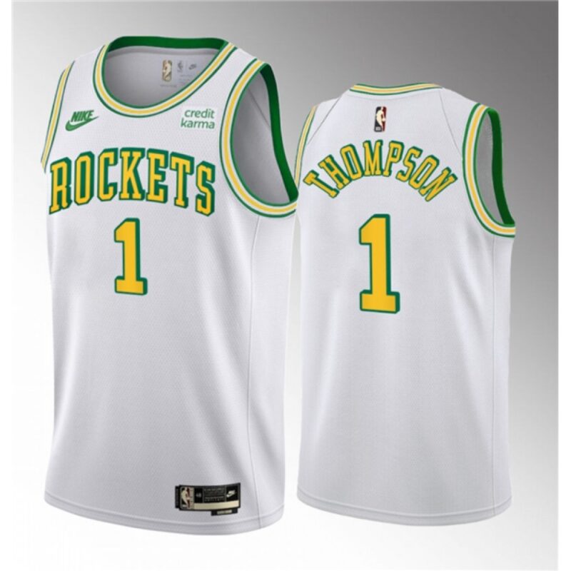 68640b33948fb_1 Men's Houston Rockets #1 Amen Thompson White 2023 Draft Classic Edition Stitched Basketball Jersey