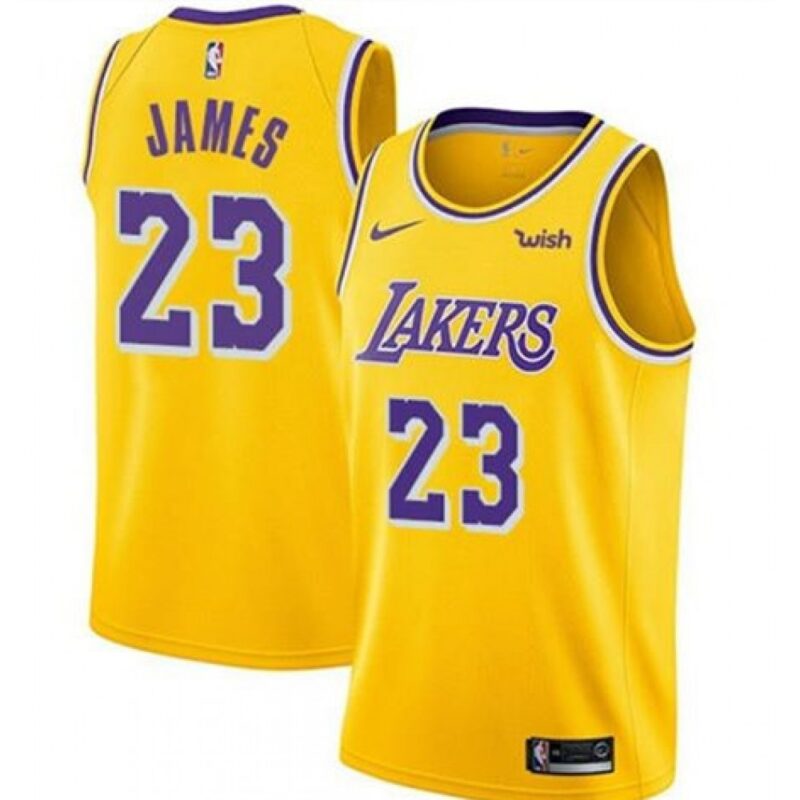 68640b511f18b_1 Youth Los Angeles Lakers #23 LeBron James Yellow Stitched NBA Jersey