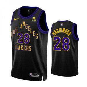 68640b7b87ef0_1 Men's Los Angeles Lakers #28 Rui Hachimura Black 2023/24 City Edition Stitched Basketball Jersey