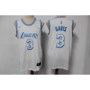 68640b861bc33_1 Youth Los Angeles Lakers #3 Anthony Davis #3 Anthony Davis 2020/21 White City Edition Stitched Jersey