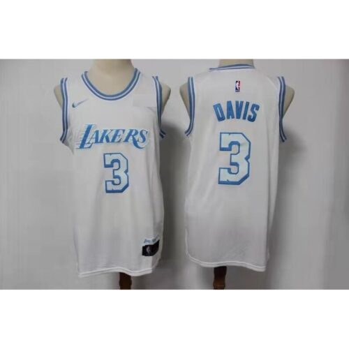 68640b861bc33_1 Youth Los Angeles Lakers #3 Anthony Davis #3 Anthony Davis 2020/21 White City Edition Stitched Jersey
