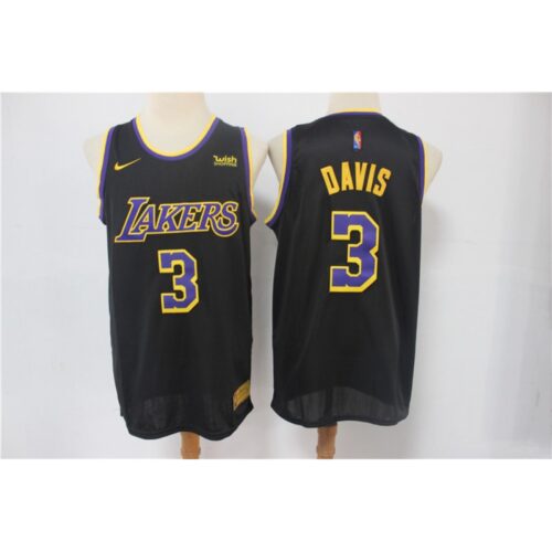68640b887624a_1 Men's Los Angeles Lakers #3 Anthony Davis Black Stitched NBA Jersey