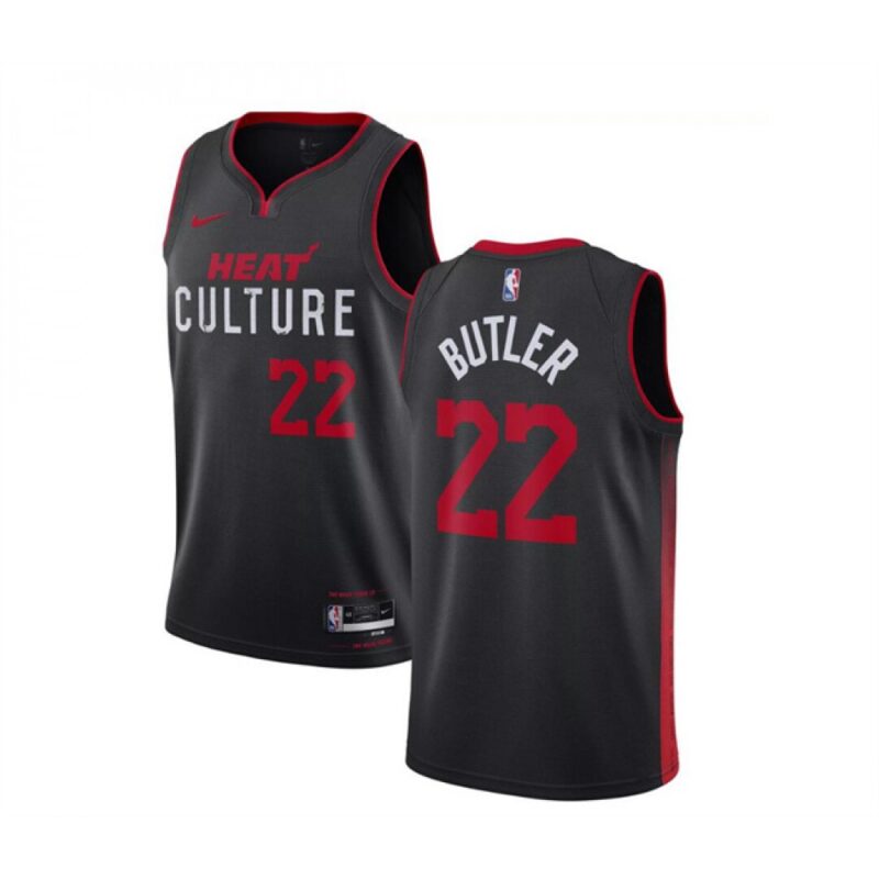 68640b9f0f4fa_1 Youth Miami Heat #22 Jimmy Butler Black 2023/24 City Edition Stitched Jersey