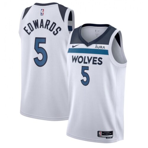 68640bee1bfa4_1 Men's Minnesota Timberwolves #5 Anthony Edwards White Association Edition Stitched Jersey