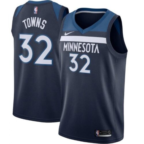 68640bfabd17e_1 Men's Minnesota Timberwolves #32 Karl-Anthony Towns Navy Icon Edition Stitched Jersey