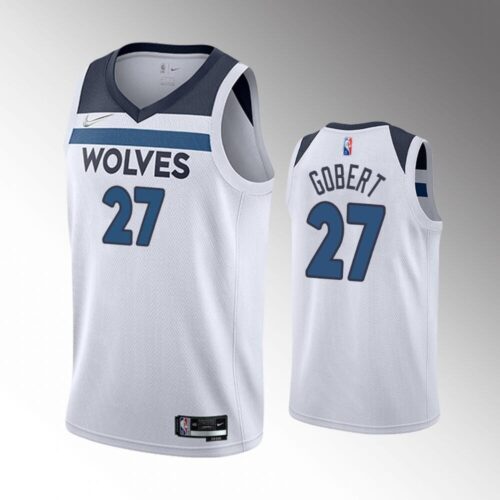 68640bfdd6c8d_1 Men's Minnesota Timberwolves #27 Rudy Gobert Association Edition White 75th Anniversary Swingman Stitched Jersey