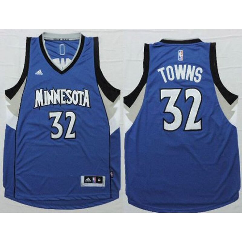 68640c14631a0_1 Timberwolves #32 Karl-Anthony Towns Blue Stitched NBA Jersey