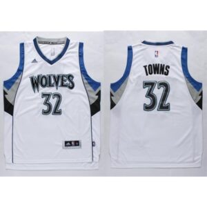 68640c1a7192c_1 Timberwolves #32 Karl-Anthony Towns White Stitched NBA Jersey