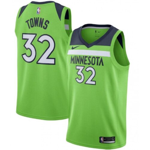 68640c309bc1a_1 Men's Minnesota Timberwolves #32 Karl-Anthony Towns Green Statement Edition Stitched Jersey