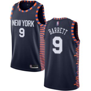68640c6aa95d5_1 New Yok Knicks #9 R.J. Barrett Navy Stitched NBA Jersey