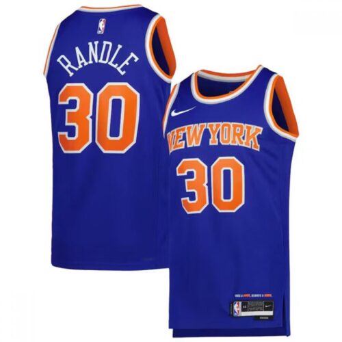 68640c7a20820_1 Men's New Yok Knicks #30 Julius Randle 2022/23 Blue Icon Edition Swingman Stitched Basketball Jersey