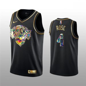 68640c89a1f02_1 Men's New Yok Knicks #4 Derrick Rose 2021/22 Black Golden Edition 75th Anniversary Diamond Logo Stitched Basketball Jersey