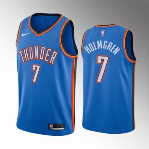68640ca7011e3_1 Men's Oklahoma City Thunder #7 Chet Holmgren Blue Stitched Basketball Jersey