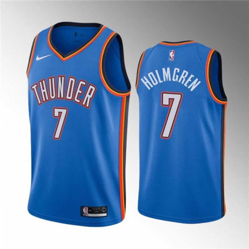 68640ca7011e3_1 Men's Oklahoma City Thunder #7 Chet Holmgren Blue Stitched Basketball Jersey
