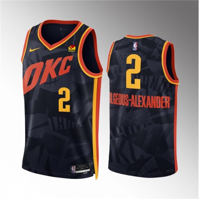 68640cb3213bf_1 Men's Oklahoma City Thunder #2 Shai Gilgeous-Alexander Black 2023/24 City Edition Stitched Basketball Jersey