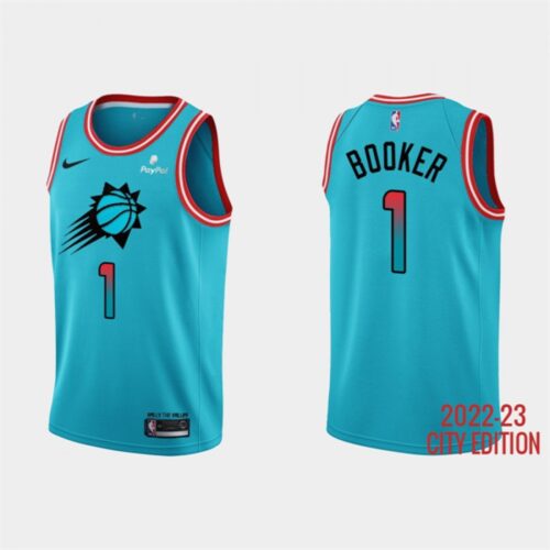 68640cf3bd640_1 Men's Phoenix Suns #1 Devin Booker 2022-23 Blue City Edition Stitched Basketball Jersey