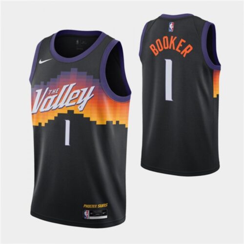 68640cf6ce088_1 Men's Phoenix Suns #1 Devin Booker Black City Edition Stitched Jersey
