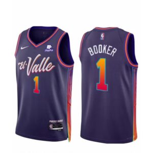 68640cfd30cfe_1 Men's Phoenix Suns #1 Devin Booker Purple 2023/24 City Edition Stitched Basketball Jersey